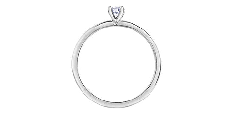 10k Canadian Diamond Solitaire Engagement Ring