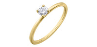 10k Yellow Gold Canadian Diamond Solitaire Engagement Ring | 0.20ct | Whistler Bridal