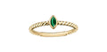 10k Gold Emerald Stacker Ring | Whistler Keepsake
