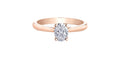 18k Canadian Oval Diamond Solitaire Engagement Ring