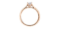 18k Rose Gold Canadian Diamond Oval Solitaire Engagement Ring | 0.30–0.50ct | Whistler Bridal