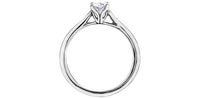18k White Gold Canadian Diamond Oval Solitaire Engagement Ring | 0.30–0.50ct | Whistler Bridal