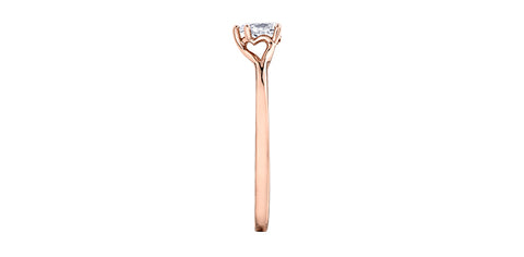14k Gold Canadian Diamond Engagement Ring