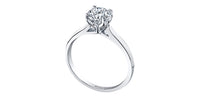 18k White Gold Canadian Diamond Solitaire Engagement Ring | 1.01ct | Whistler Luxury Bridal
