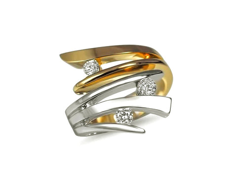 14k Gold Canadian Diamond Fireworks Ring