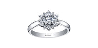 18k White Gold Canadian Diamond Snowflake Engagement Ring | 0.60cttw | Whistler Bridal