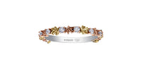 14k/18k Canadian Gold Diamond Maple Leaf Band