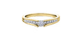 10k Yellow & White Gold Diamond Engagement Ring | Accessible Bridal | Whistler Keepsake
