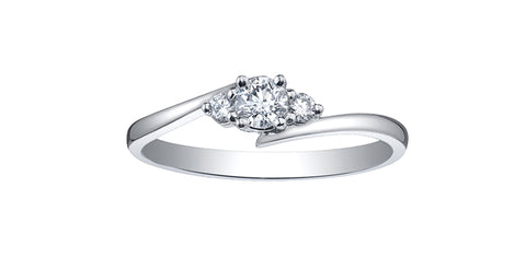 10k Canadian Diamond Engagement Ring