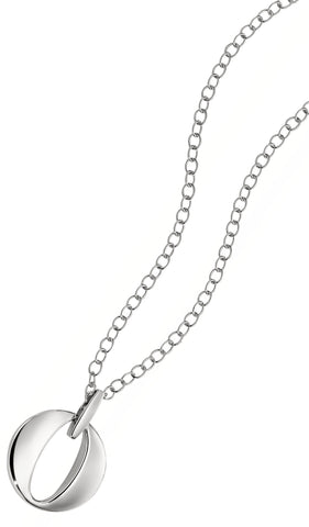 Elle - Sterling Silver Open Circle Necklace