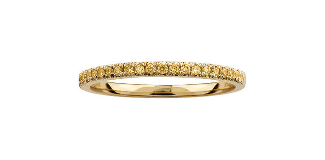 10k Yellow Diamond Wedding Band | Whistler Keepsake