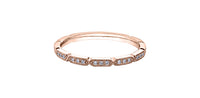 10k Rose Gold Diamond Antique Milgrain Stacker Ring | 0.08ct | Whistler Keepsake