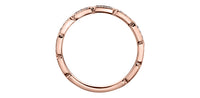 10k Rose Gold Diamond Antique Milgrain Stacker Ring | 0.08ct | Whistler Keepsake
