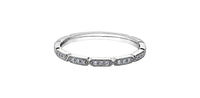 10k White Gold Diamond Antique Milgrain Stacker Ring | 0.08ct | Whistler Keepsake