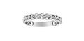 10k White Gold Diamond Celtic Oval Stacker Ring | Large | Whistler Keepsake