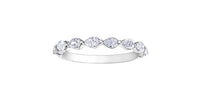 18k White Gold Canadian Diamond Pear Shape Anniversary Ring | Whistler Luxury Keepsake