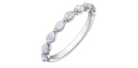 18k White Gold Canadian Diamond Pear Shape Anniversary Ring | Whistler Luxury Keepsake