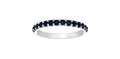 10k White Gold Black Spinel Stacker Ring | Whistler Keepsake