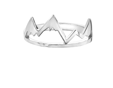 Sterling Silver Whistler Mountain Ring