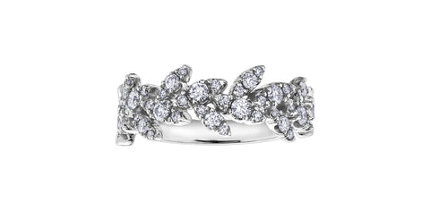 10k Diamond Laurel Wreath Anniversary Ring