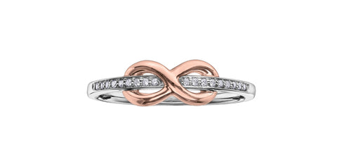 10k Gold Diamond "Infinity" Ring