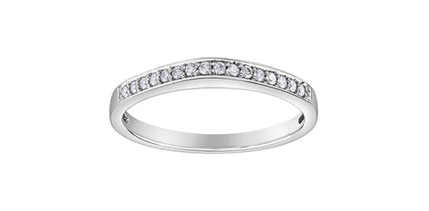 10k Peaked Diamond Stacker Ring