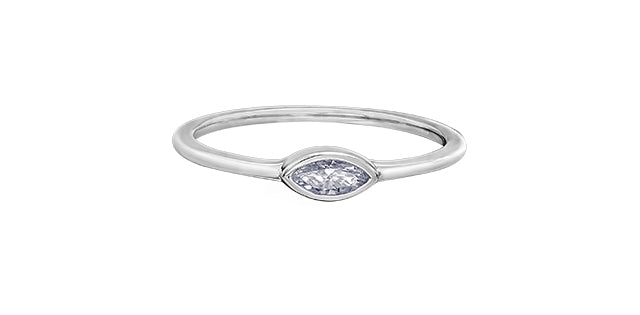 10k Gold Marquise Diamond Ring | Whistler Keepsake