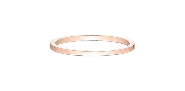 10k Gold 1mm Stacker Band Ring | Whistler Keepsake