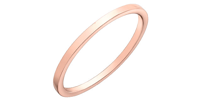 10k Gold 1mm Stacker Band Ring | Whistler Keepsake