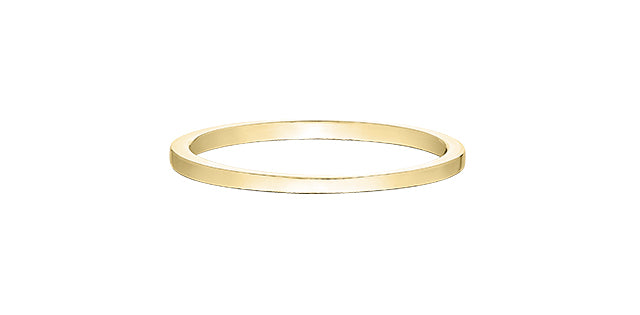 10k Gold 1mm Stacker Band Ring | Whistler Keepsake