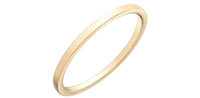 10k Gold 1mm Stacker Band Ring | Whistler Keepsake