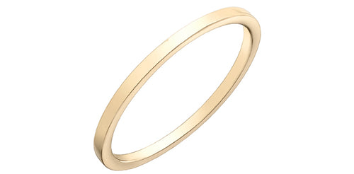 10k Gold 1mm Stacker Band Ring | Whistler Keepsake