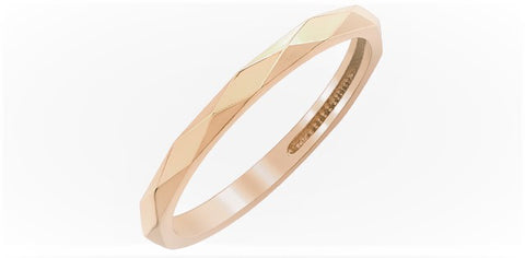 10k Geometric Stacker Ring
