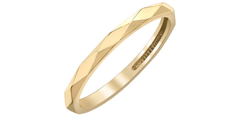 10k Geometric Stacker Ring