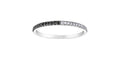 10k White Gold Black & White Diamond Stacker Ring | 0.10ct | Whistler Keepsake