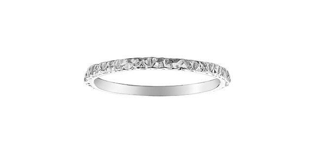 10k Gold Tree Bark Texture Stacker Ring | Whistler Keepsake
