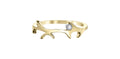 10k Yellow Gold Canadian Diamond Antler Stacker Ring | Whistler Wildlife Keepsake