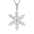 Sterling Silver Large Snowflake Pendant | Whistler Winter Keepsake | On 16–18" Chain