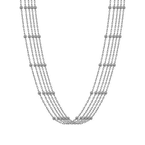 Sterling Silver Five Strand Chain