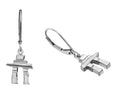 14k Gold Inukshuk Euroback Earrings
