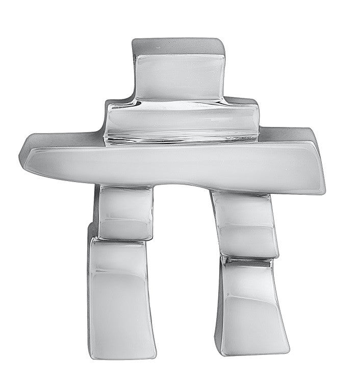 14k White Gold Inukshuk Pendant | Small, Medium & Large | Whistler Keepsake