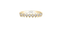 14k Yellow Gold Diamond Stacker Ring