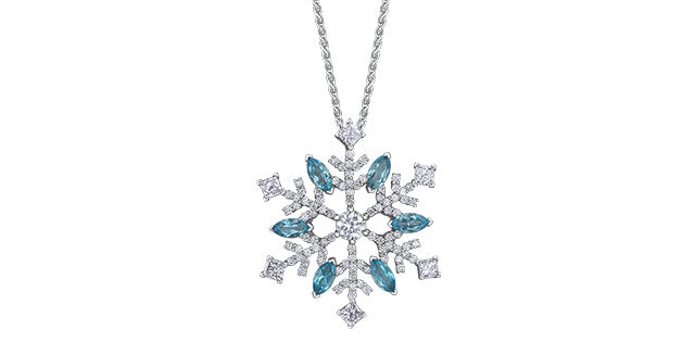 Hallmark Fine Jewelry Florentine Filigree Snowflake Pendant in Sterlin