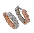 14k Gold Diamond Cut Huggie Earrings