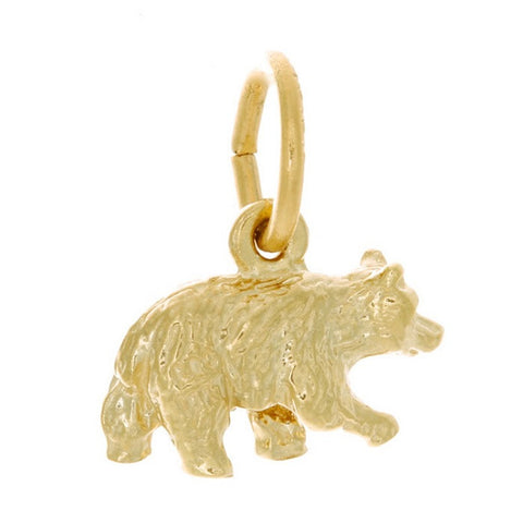 10k Yellow Gold Bear Charm