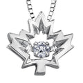 10k Canadian Gold Diamond Maple Leaf Northern Dancer Pendant | Whistler Keepsake