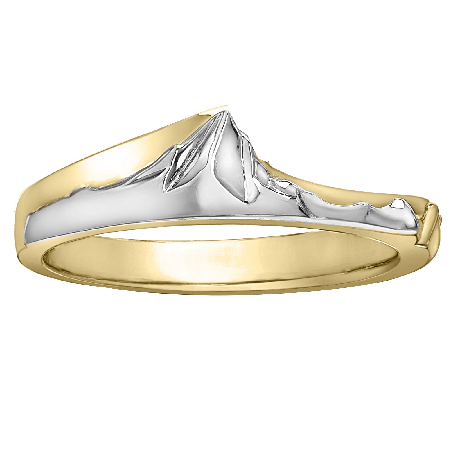 Yellow White Gold Whistler Mountain Ring