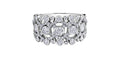 14k White Gold Canadian Diamond Antique Crown Anniversary Ring | 1.76cttw | Luxury Whistler Keepsake