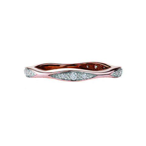 10k Gold and Diamond Wave Band