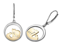 14k Canadian Gold Jeanie Bear Drop Earrings | Ethical Whistler Keepsake | Yellow, White & Two-Tone